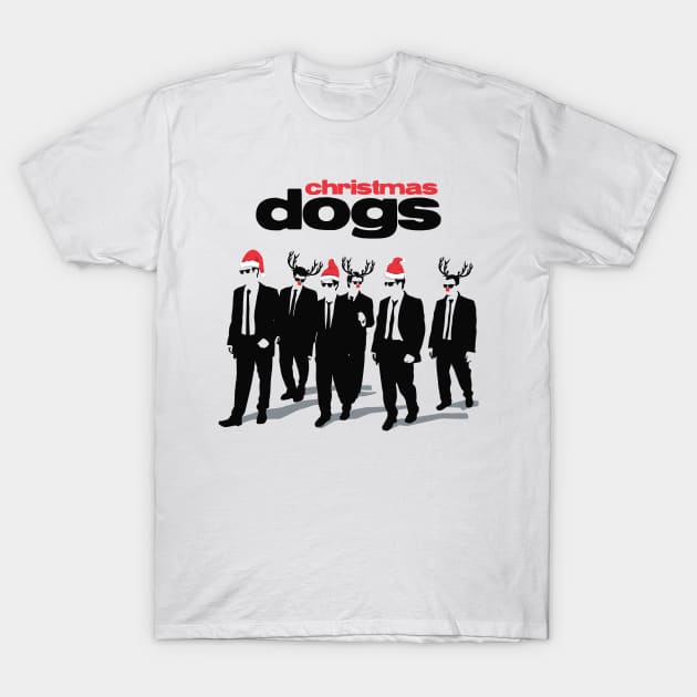 Christmas Dogs T-Shirt by Alisterny